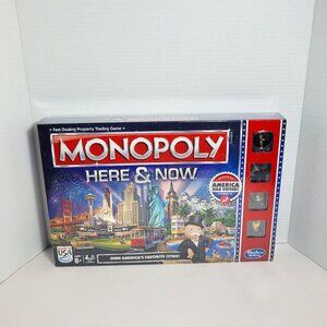Monopoly Here & Now Edition Own America's Favorite Cities Board Game New Sealed